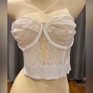 Vintage Daisyfresh 38C bridal bustier longline bra